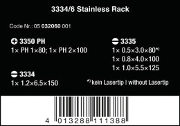 ZESTAW WKRĘTAKÓW ZE STALI NIERDZEWNEJ + WIESZAK, 6CZ