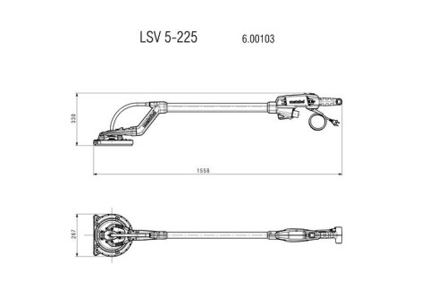 SZLIFIERKA ŻYRAFA DO GIPSU LSV 5-225