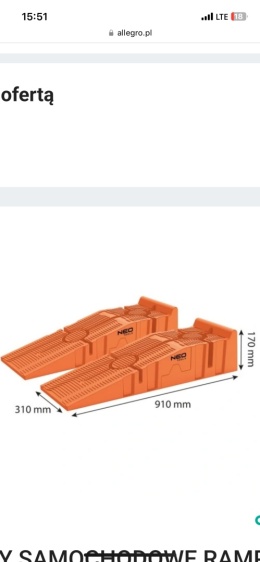 NAJAZD SAMOCHODOWY 2SZT., 3000KG PARA