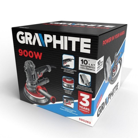 SZLIFIERKA DO GIPSU 900W, 180 MM, LED