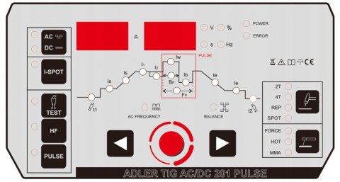 ADLER SPAWARKA TIG AC/DC 201 PRZYŁBICA LIDER-380S ZESTAW DLA WYMAGAJĄCYCH