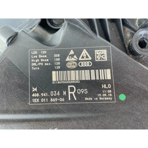 Audi A7 / S7 / RS7 4G8 LIFT – Oryginalne lampy przednie Full LED USA 4G8941033M / 4G8941034M