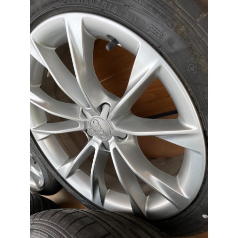 Oryginalne felgi Audi A5 8T 18 + opony Dunlop Sport Maxx GT – komplet OEM