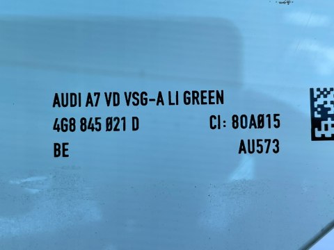 Audi A7 C7 Oryginalna szyba podwójna drzwi LEWY PRZÓD 4G8845021D