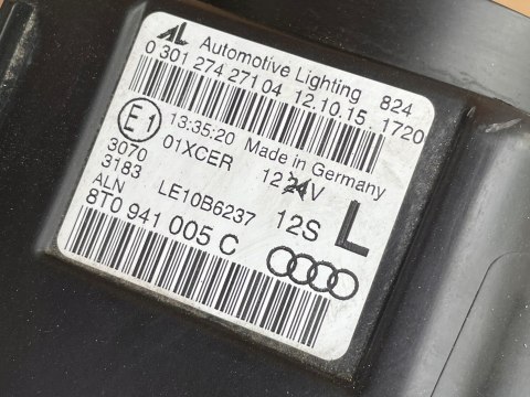 AUDI A5 8T LIFT MASKA ZDERZAK BŁOTNIK PAS LX1Y