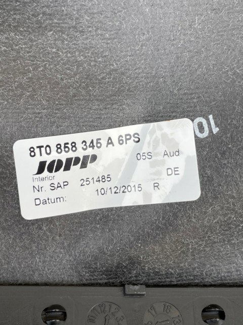 AUDI A5 8T LIFT OSŁONA KOLUMNY KIEROWNICY 8T0858345A