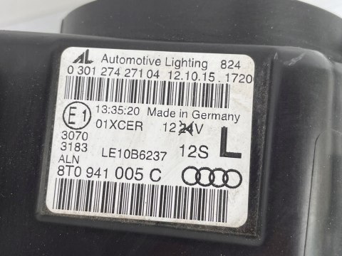 AUDI A5 8T LIFT Oryginalna KOMPLETNA LAMPA LEWY PRZÓD