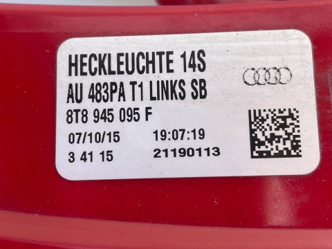 AUDI A5 8T LIFT SPORTBACK komplet ORYGINALNYCH LAMP TYŁ LED