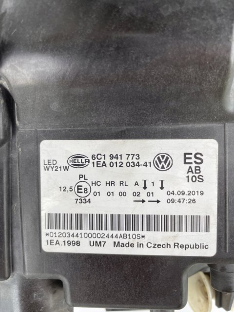 VW POLO 2014 Oryginalna LAMPA LEWY PRZÓD 6C1941773