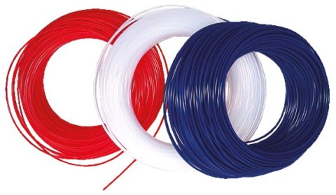 Przewód prosty 6x4 PE biały - rolka 100m