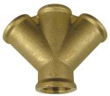 Rozdzielacz 4 x 1/2"W mosiężny