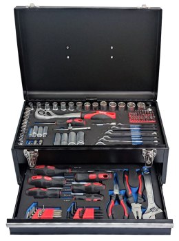 Skrzynka narzędziowa z wyposażeniem - 133 elementy