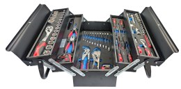 Skrzynka narzędziowa z wyposażeniem - 88 elementów