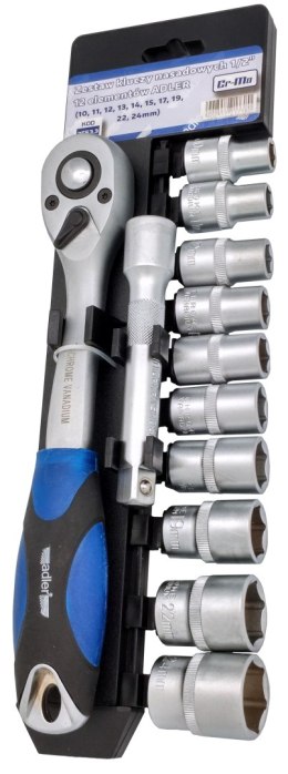 Zestaw - Klucze nasadowe Cr-V 1/2