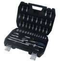 Zestaw - Klucze nasadowe Cr-V 1/4" - 43 elementy