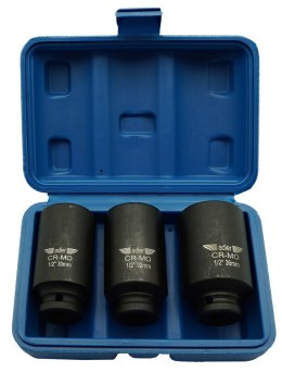 Zestaw - Nasadki udarowe długie Cr-MO 1/2