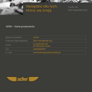 Zwijadło z przewodem elektrycznym 15m 3x1,5mm2-230V ADLER INDUSTRIAL AD-1515i