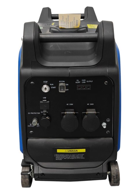 Agregat prądotwórczy inwertorowy ADLER AD-3000S 230V – panel sterowania