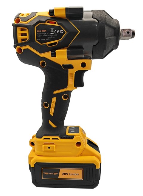 Akumulatorowy klucz udarowy 1/2" 900Nm w zestawie z akumulatorem i ładowarką AKU-900K/20V-4Ah