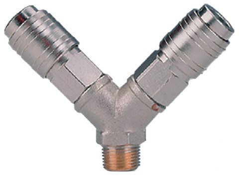 BLISTER dwójnik 1/4"Z