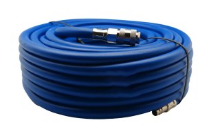 Przewód prosty 10mm PCV BLUE zbrojony ze złączami - 30m NOWOŚĆ