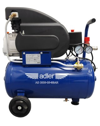 Sprężarka powietrza ADLER AD2020-25-8bar 230V akcesoria