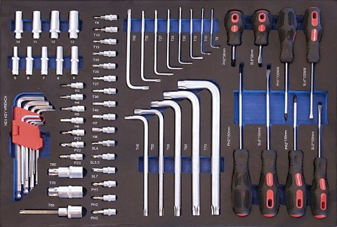 Wózek narzędziowy - 217 elementów