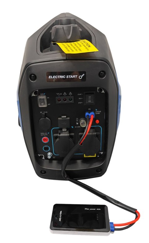Zestaw ADLER AD-2200S PLUS + MINI POWER-400 – agregat inwertorowy 230V, panel i rozruch