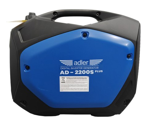 ADLER AD-2200S PLUS – agregat prądotwórczy inwertorowy 230V, widok boczny