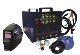 Zestaw - Spawarka inwertorowa z przyłbicą samościemniającą TIG AC/DC-200 PULSE
