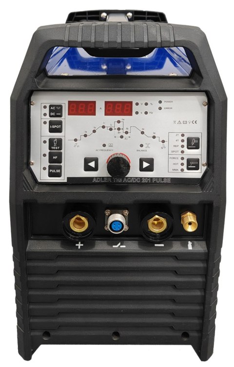 Zestaw - Spawarka inwertorowa z przyłbicą samościemniającą TIG AC/DC-201PULSE