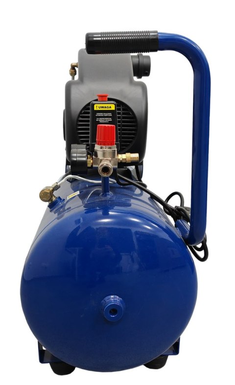 AD2050-50 50L – kompresor olejowy ADLER, widok przód (zestaw z akcesoriami)