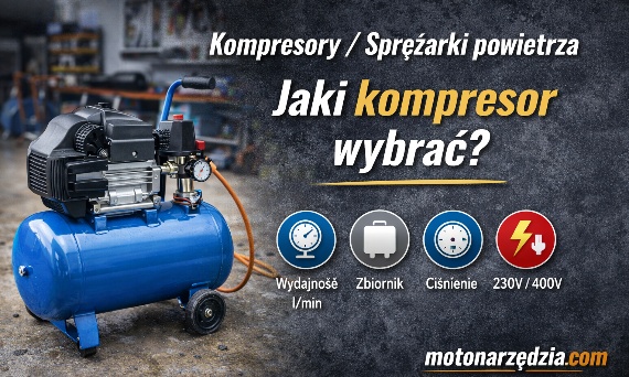 Kompresory i sprężarki powietrza – jaki kompresor wybrać do warsztatu, garażu i budowy?